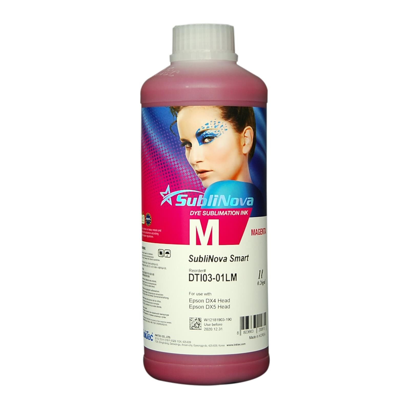 InkTec Sublinova Süblimasyon Mürekkep 1 Litre Kırmızı DTI03-01LM