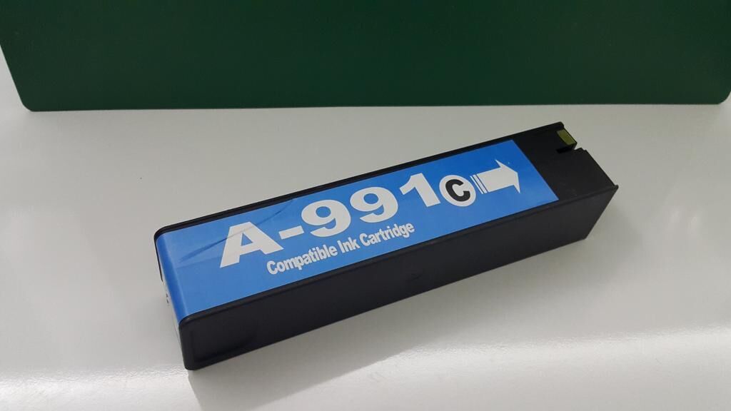 HP Pagewide Muadil 991 Mavi kaliteli kartuş Inktec mürekkepli