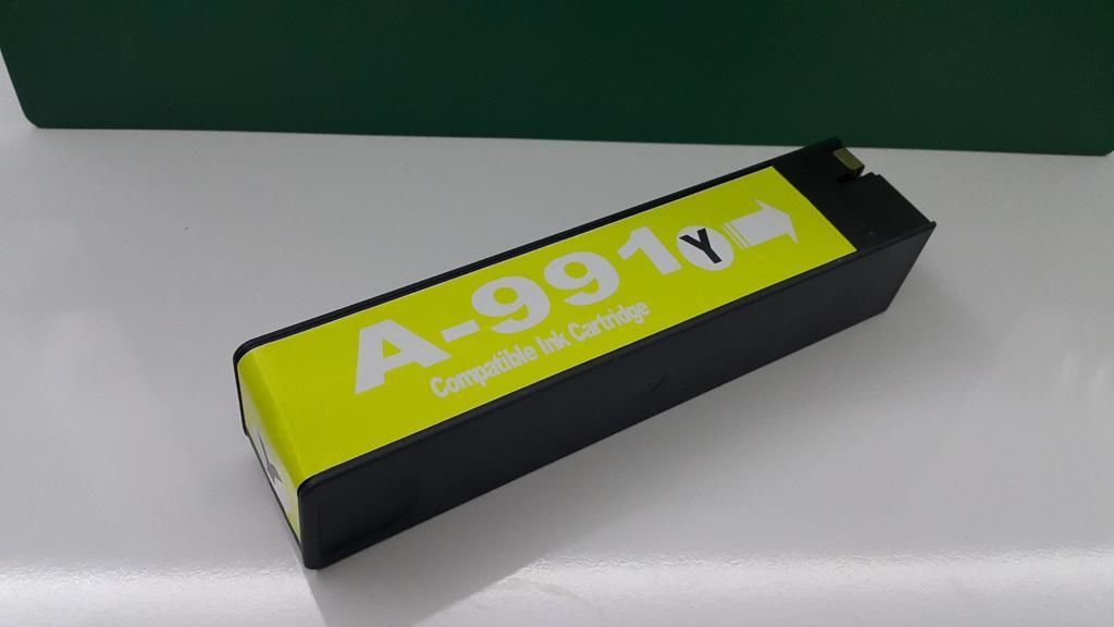 HP Pagewide Muadil 991 Sarı kaliteli kartuş Inktec mürekkepli