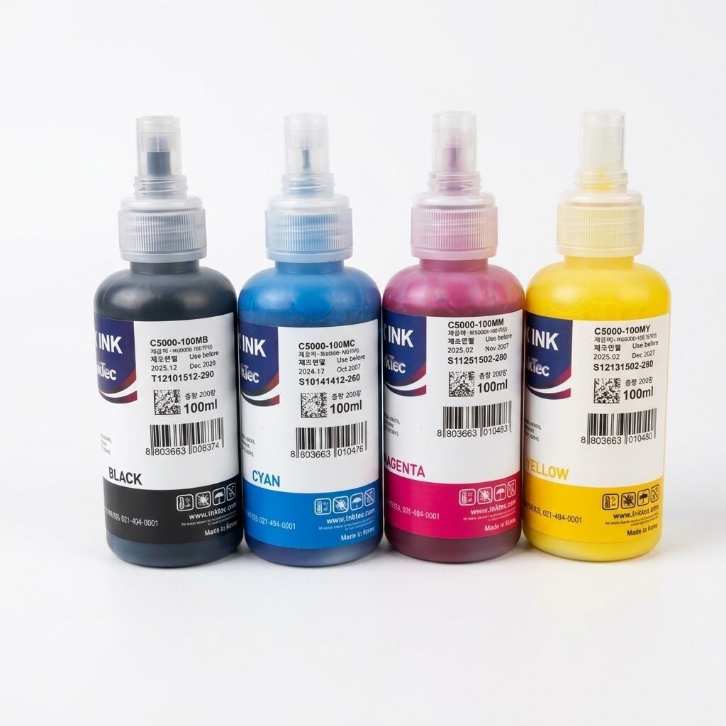 InkTec Pigment Mürekkep Canon Maxify Uyumlu - 4x 100 ml C5000
