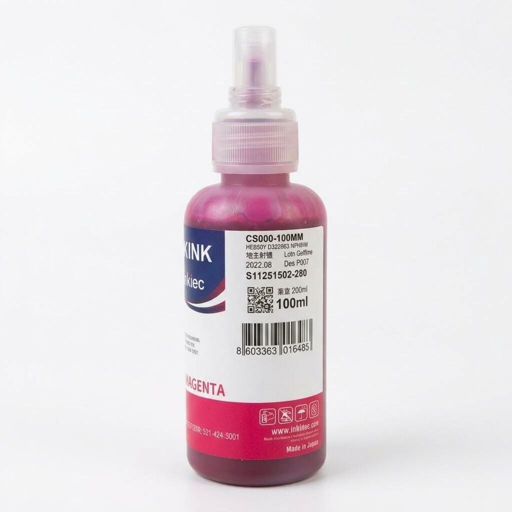 InkTec Kırmızı Pigment Mürekkep Canon Maxify Uyumlu - 100 ml C5000